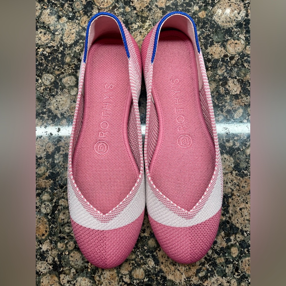 Rothy’s Pink Captoe Ballet Flats